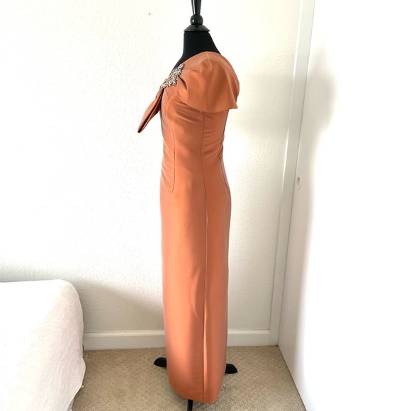 Sachin & Babi Ines Formal Gown in Copper size 6 - Picture 9 of 15